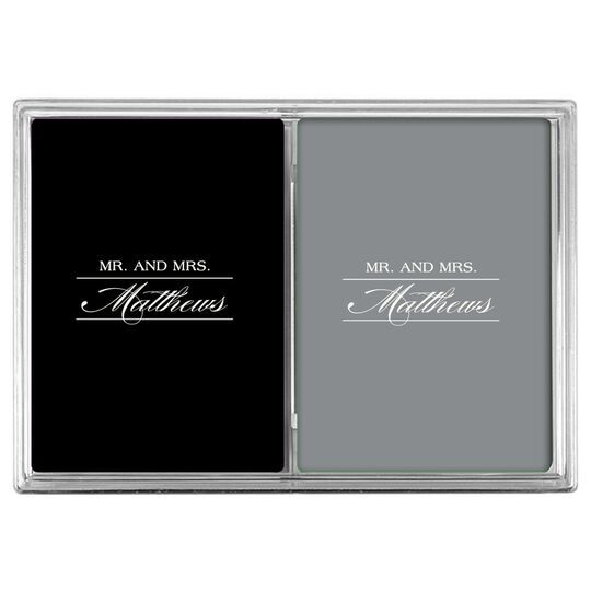 Mr. and Mrs. Double Deck Playing Cards